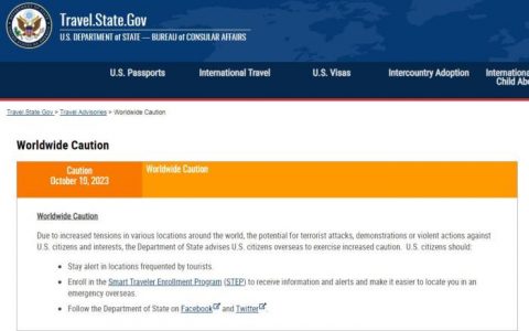 配资中心 外媒：美国向海外美国人发布全球安全警示