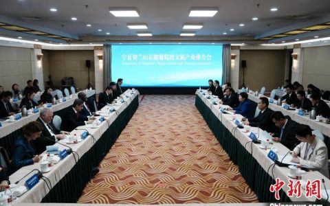 炒股配资公司 驻华使节团宁夏“戈壁滩上”品酒香