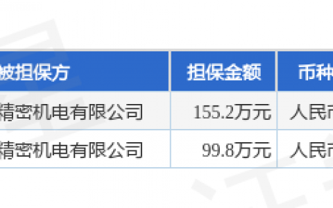 春晖智控披露2笔对外担保，被担保方为绍兴春晖精密机电有限公司