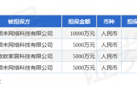 致欧科技披露4笔对外担保，被担保公司达2家