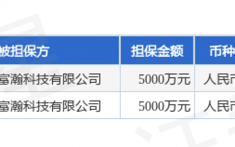 鸿富瀚披露2笔对外担保，被担保公司达2家