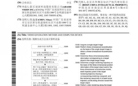 影石创新公布国际专利申请：“视频生成方法及计算机设备”