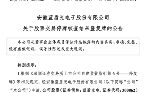 两倍牛股，核查结束，下周一复牌